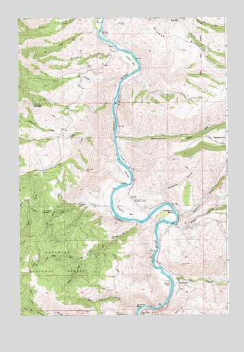 Slate Creek, ID USGS Topographic Map