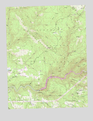 Slate Mountain, CA USGS Topographic Map