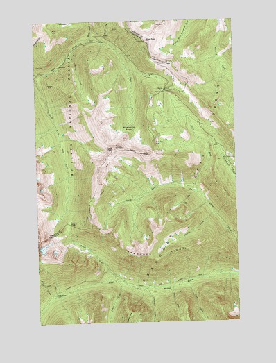 Slate Peak, WA USGS Topographic Map
