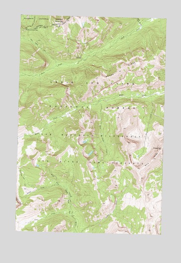 Slategoat Mountain, MT USGS Topographic Map