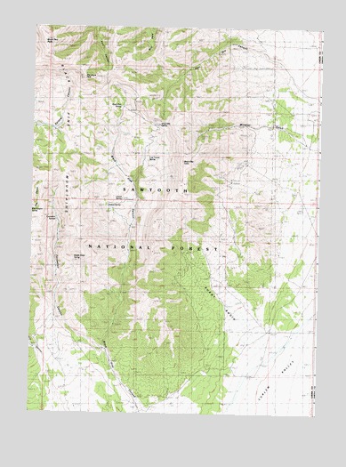 Black Pine Peak, ID USGS Topographic Map