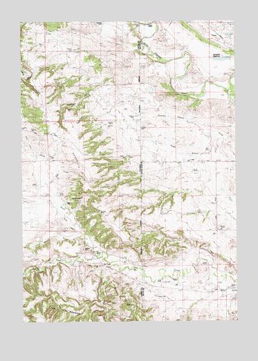 Slaughter Reservoir, SD USGS Topographic Map