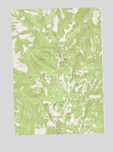 Sleeping Deer Mountain, ID USGS Topographic Map