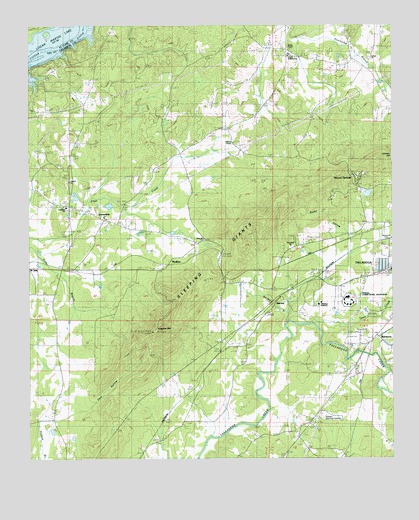 Sleeping Giant, AL USGS Topographic Map