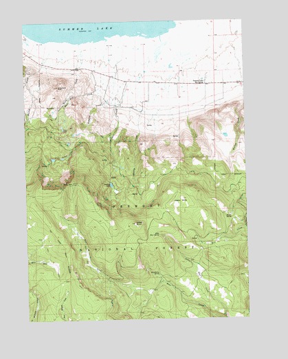 Slide Mountain, OR USGS Topographic Map