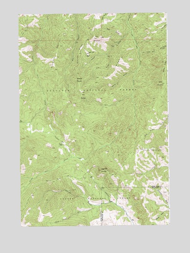 Sliderock Mountain, MT USGS Topographic Map