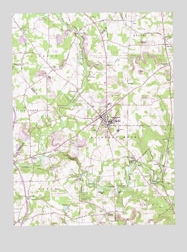 Slippery Rock, PA USGS Topographic Map
