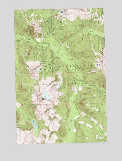 Sloan Peak, WA USGS Topographic Map