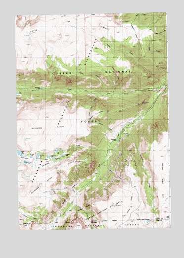 Black Pyramid Mountain, MT USGS Topographic Map