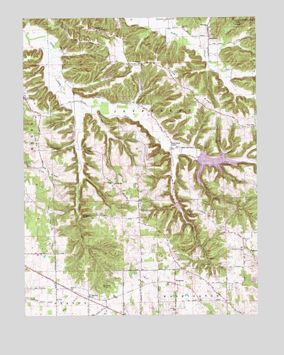 Smedley, IN USGS Topographic Map