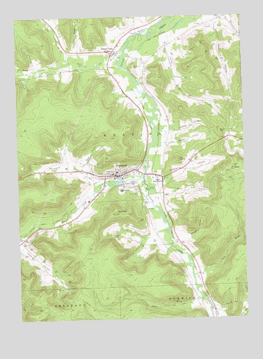 Smethport, PA USGS Topographic Map