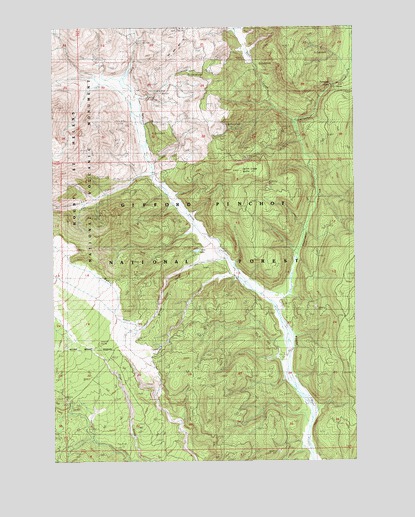 Smith Creek Butte, WA USGS Topographic Map