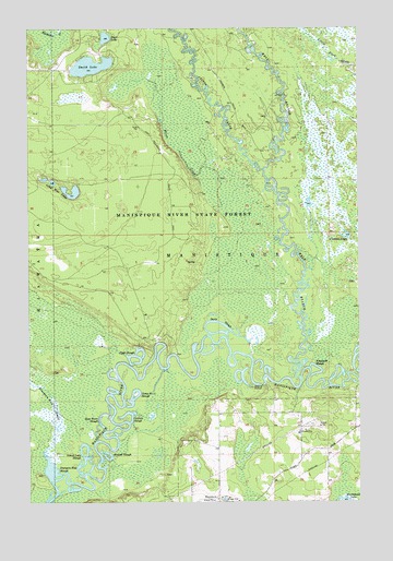 Smith Lake, MI USGS Topographic Map