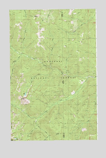Smith Mountain, ID USGS Topographic Map