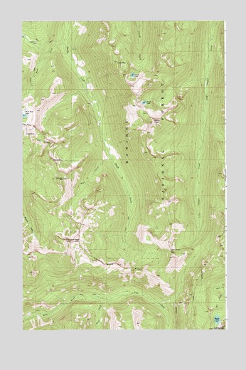 Smith Peak, ID USGS Topographic Map