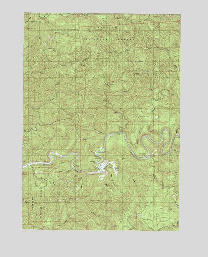 Smith River Falls, OR USGS Topographic Map