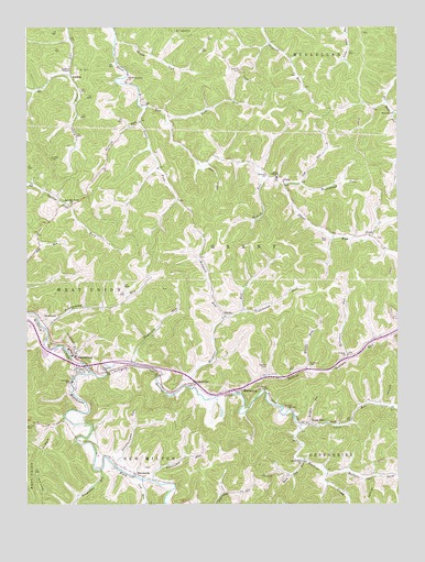 Smithburg, WV USGS Topographic Map