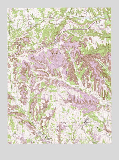 Smithfield, OH USGS Topographic Map