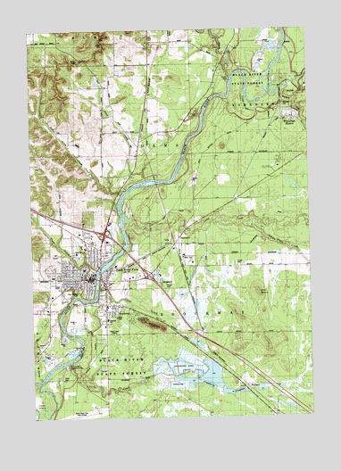 Black River Falls, WI USGS Topographic Map