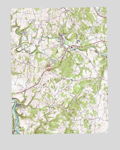 Smithton, PA USGS Topographic Map