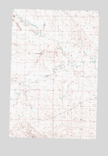 Smoky Butte, MT USGS Topographic Map