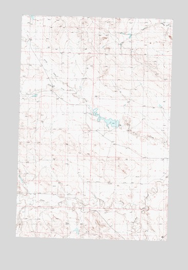 Smoky Butte Creek, MT USGS Topographic Map