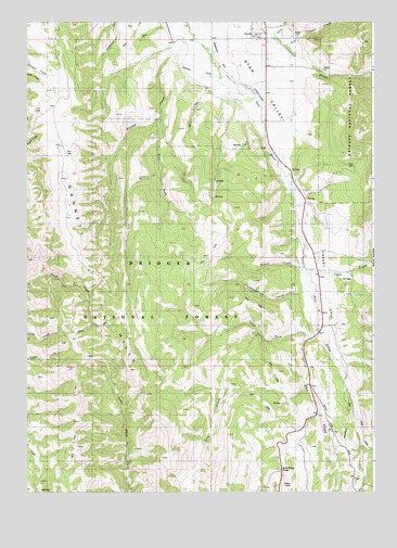 Smoot, WY USGS Topographic Map