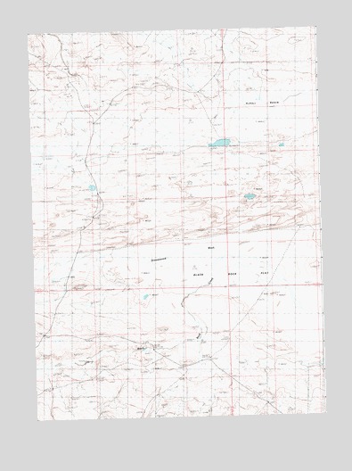 Black Rock Flat West, WY USGS Topographic Map