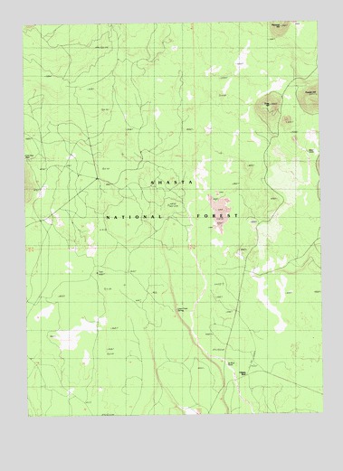 Snag Hill, CA USGS Topographic Map
