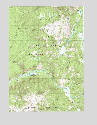 Snake Hot Springs, WY USGS Topographic Map