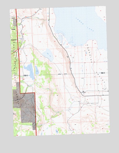 Snake Lake, CA USGS Topographic Map