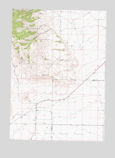 Snaky Canyon, ID USGS Topographic Map