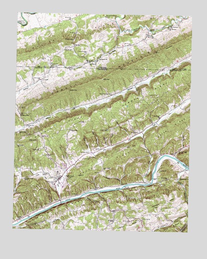 Sneedville, TN USGS Topographic Map