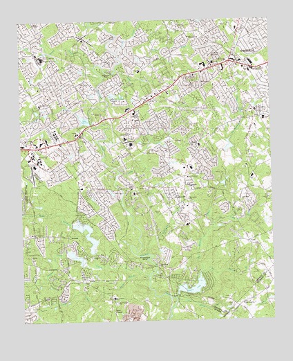 Snellville, GA USGS Topographic Map