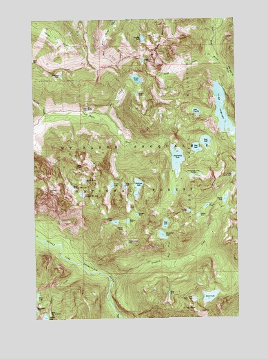 Snoqualmie Lake, WA USGS Topographic Map