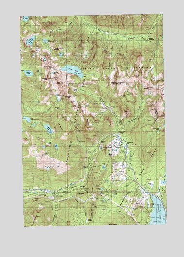 Snoqualmie Pass, WA USGS Topographic Map