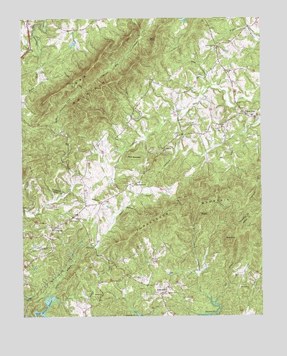 Snow Creek, VA USGS Topographic Map