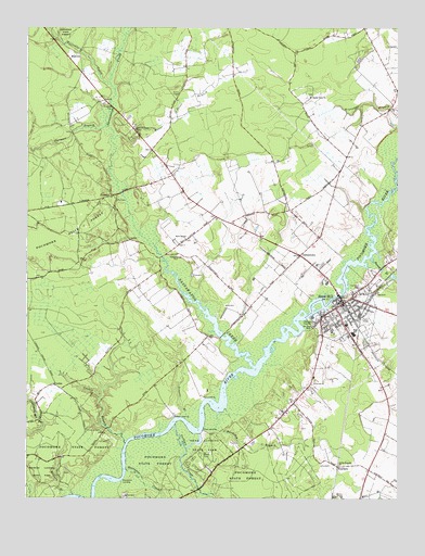 Snow Hill, MD USGS Topographic Map
