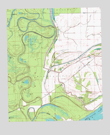 Snow Lake, AR USGS Topographic Map