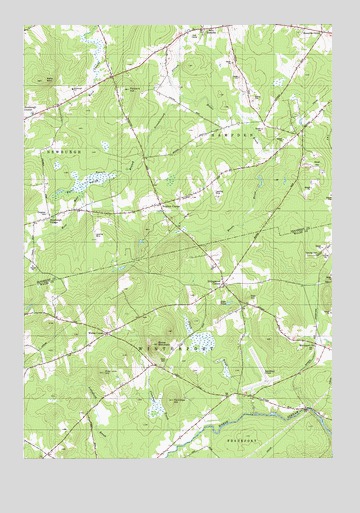 Snow Mountain, ME USGS Topographic Map