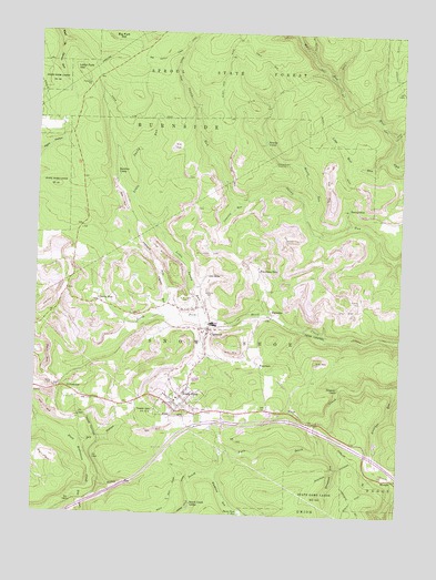 Snow Shoe, PA USGS Topographic Map