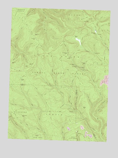 Snow Shoe NE, PA USGS Topographic Map