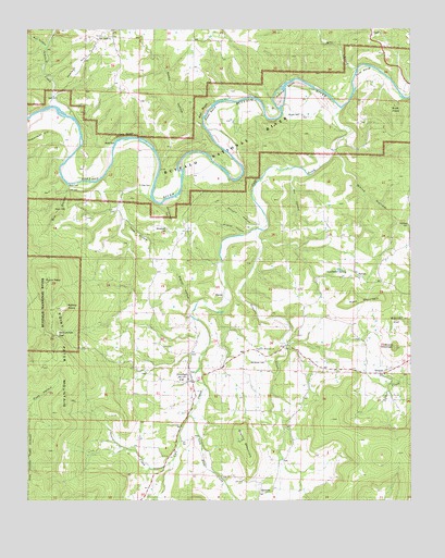 Snowball, AR USGS Topographic Map