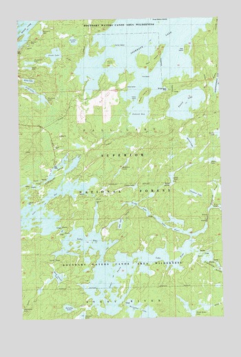 Snowbank Lake, MN USGS Topographic Map