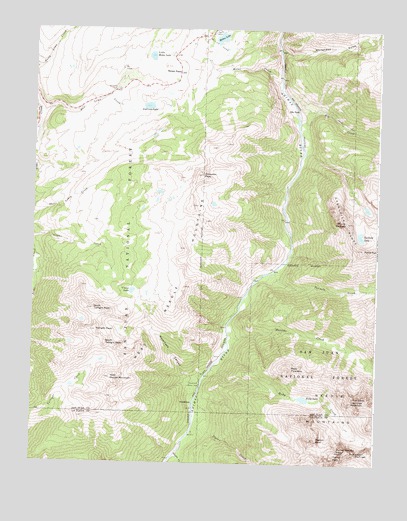Snowdon Peak, CO USGS Topographic Map
