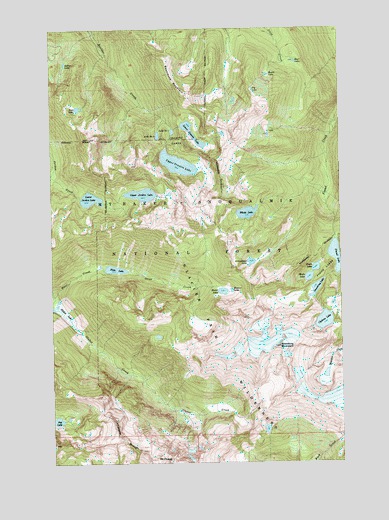 Snowking Mountain, WA USGS Topographic Map