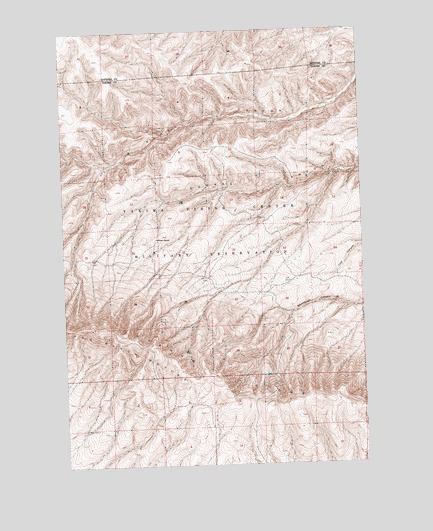 Black Rock Spring NE, WA USGS Topographic Map