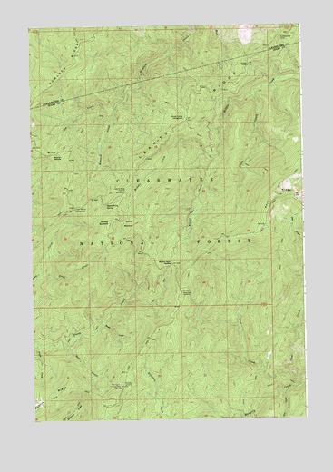 Snowy Summit, ID USGS Topographic Map