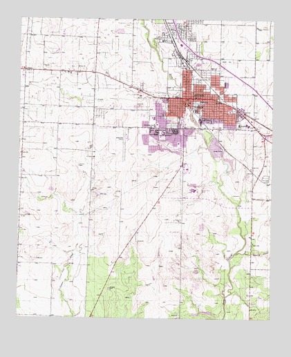 Snyder, TX USGS Topographic Map