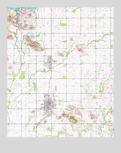 Snyder, OK USGS Topographic Map